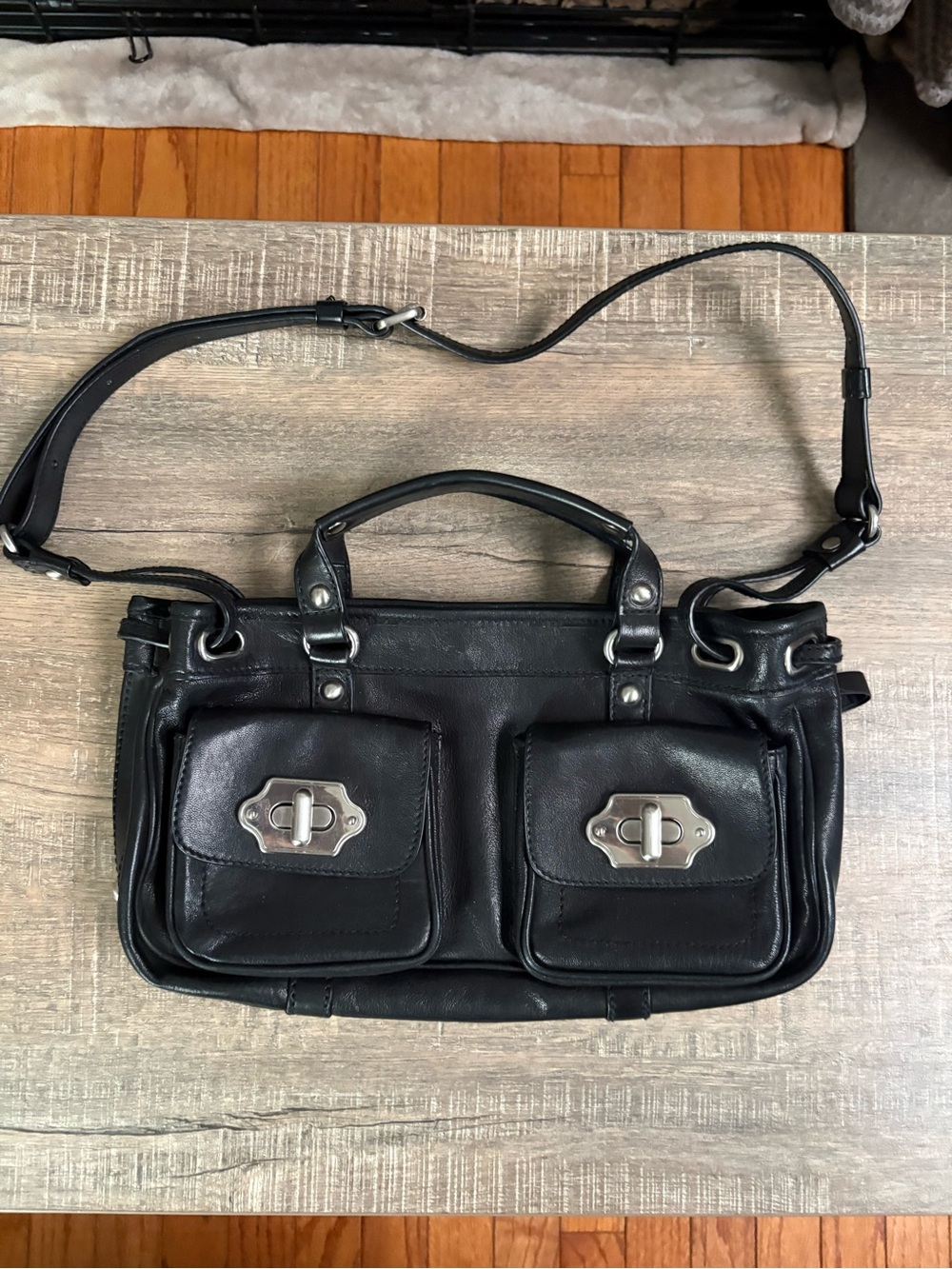 Olivia Harris Genuine Leather Y2K Purse